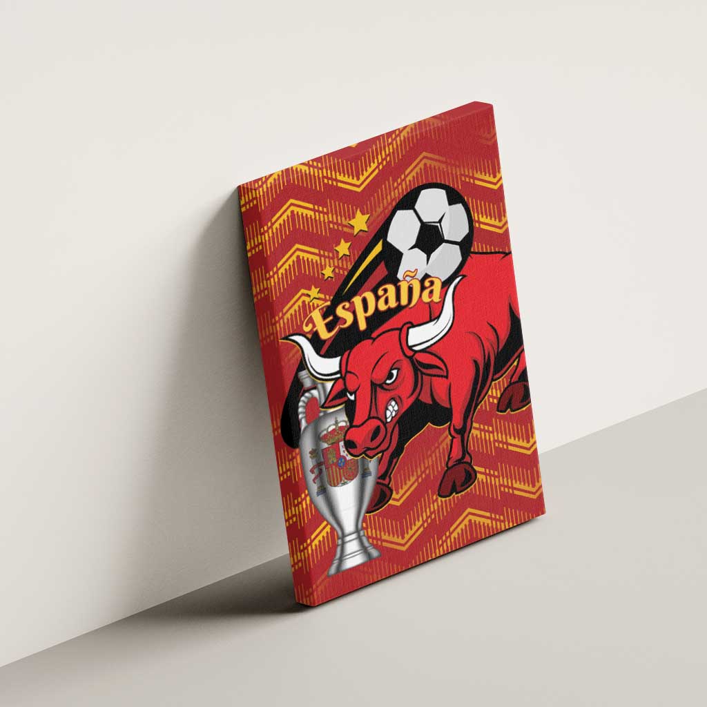 Spain 2024 Football Champions Canvas Wall Art Espana La Roja - Wonder Print Shop