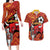 Spain 2024 Football Champions Couples Matching Long Sleeve Bodycon Dress and Hawaiian Shirt Espana La Roja - Wonder Print Shop