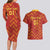 Spain 2024 Football Champions Couples Matching Long Sleeve Bodycon Dress and Hawaiian Shirt Espana La Roja - Wonder Print Shop