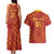 Spain 2024 Football Champions Couples Matching Tank Maxi Dress and Hawaiian Shirt Espana La Roja - Wonder Print Shop