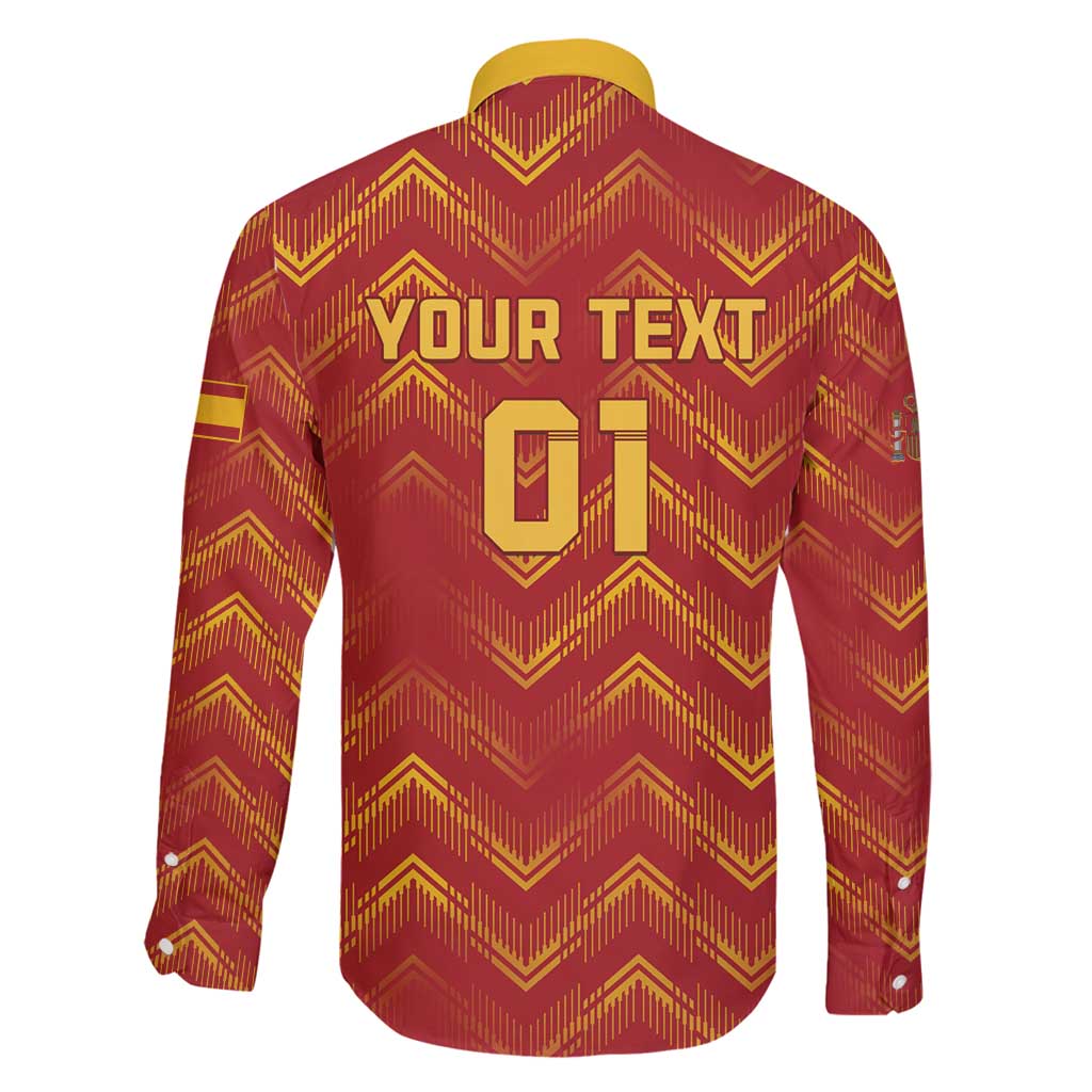 Spain 2024 Football Champions Family Matching Long Sleeve Bodycon Dress and Hawaiian Shirt Espana La Roja - Wonder Print Shop