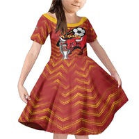 Spain 2024 Football Champions Family Matching Mermaid Dress and Hawaiian Shirt Espana La Roja - Wonder Print Shop