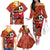 Spain 2024 Football Champions Family Matching Off The Shoulder Long Sleeve Dress and Hawaiian Shirt Espana La Roja - Wonder Print Shop