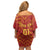 Spain 2024 Football Champions Family Matching Off Shoulder Short Dress and Hawaiian Shirt Espana La Roja - Wonder Print Shop