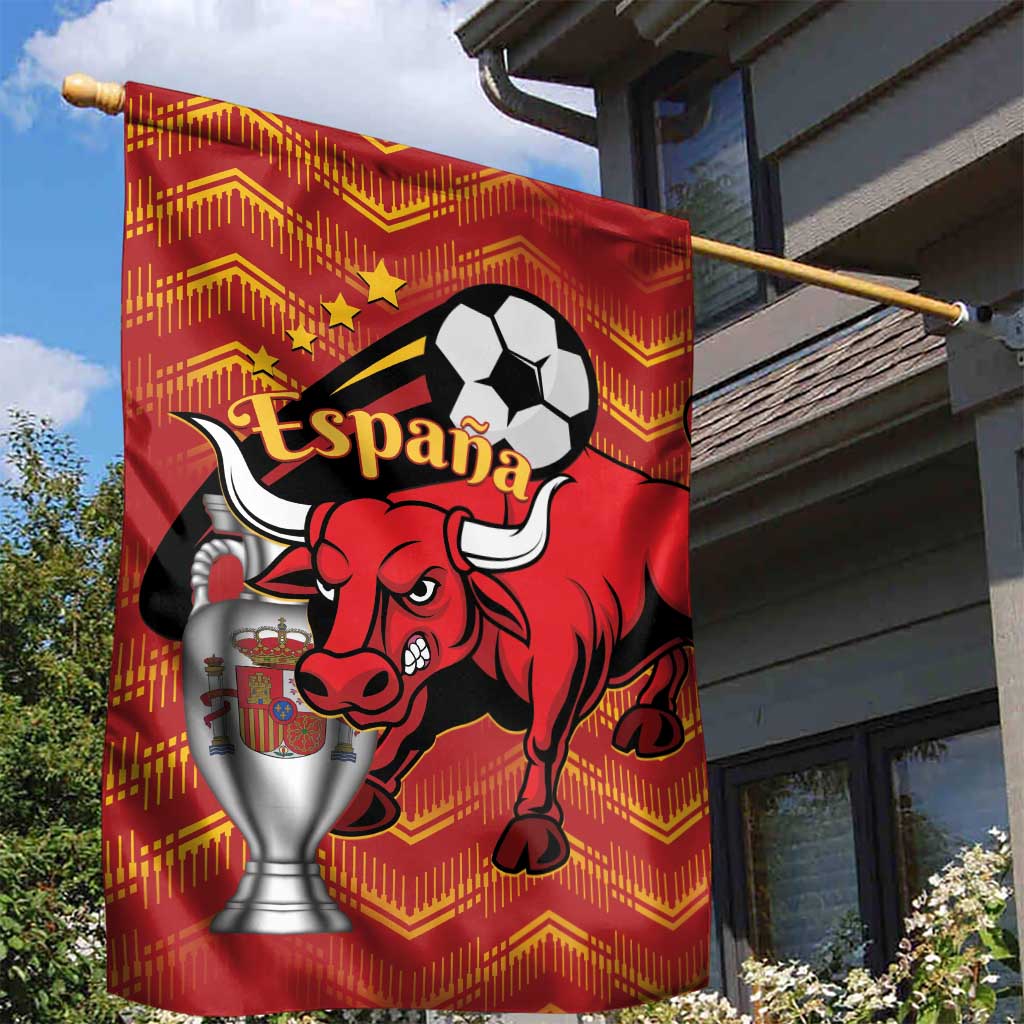 Spain 2024 Football Champions Garden Flag Espana La Roja - Wonder Print Shop