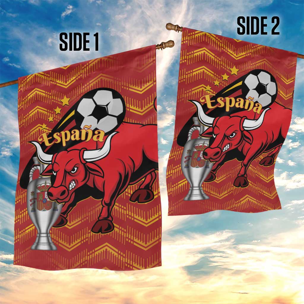 Spain 2024 Football Champions Garden Flag Espana La Roja - Wonder Print Shop