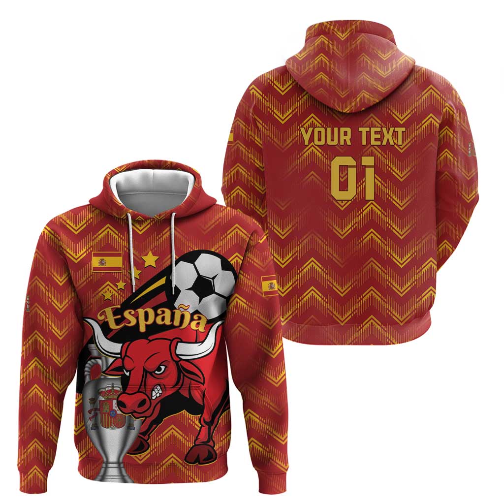 Spain 2024 Football Champions Hoodie Espana La Roja - Wonder Print Shop