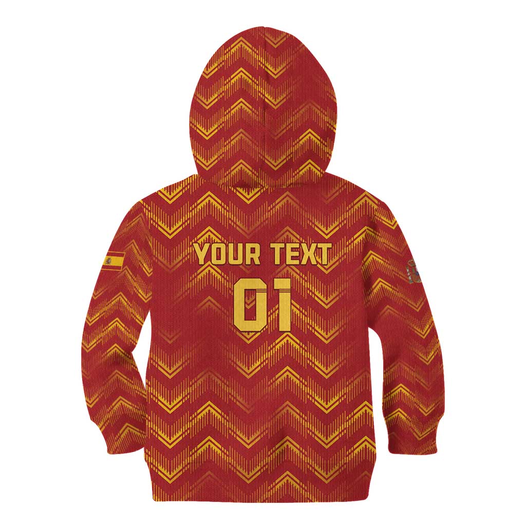 Spain 2024 Football Champions Kid Hoodie Espana La Roja - Wonder Print Shop