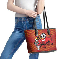 Spain 2024 Football Champions Leather Tote Bag Espana La Roja - Wonder Print Shop