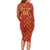 Spain 2024 Football Champions Long Sleeve Bodycon Dress Espana La Roja - Wonder Print Shop