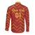 Spain 2024 Football Champions Long Sleeve Button Shirt Espana La Roja - Wonder Print Shop