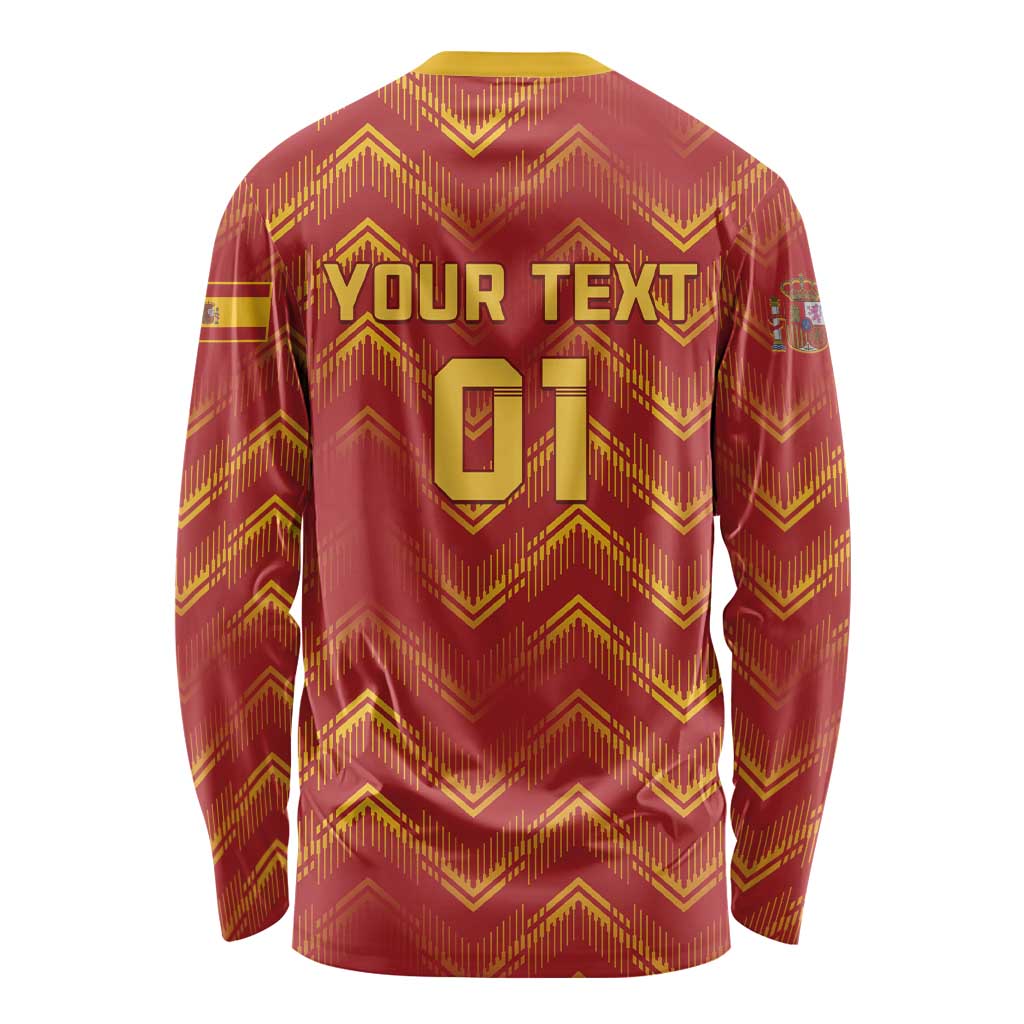 Spain 2024 Football Champions Long Sleeve Shirt Espana La Roja - Wonder Print Shop