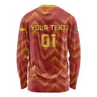 Spain 2024 Football Champions Long Sleeve Shirt Espana La Roja - Wonder Print Shop