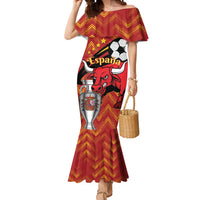 Spain 2024 Football Champions Mermaid Dress Espana La Roja - Wonder Print Shop