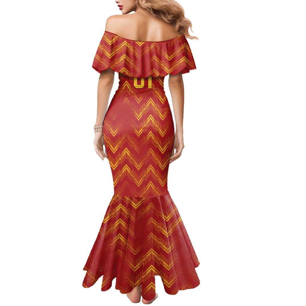 Spain 2024 Football Champions Mermaid Dress Espana La Roja - Wonder Print Shop