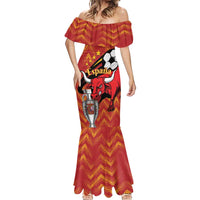 Spain 2024 Football Champions Mermaid Dress Espana La Roja - Wonder Print Shop