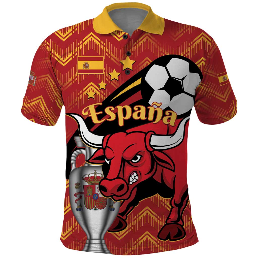 Spain 2024 Football Champions Polo Shirt Espana La Roja - Wonder Print Shop