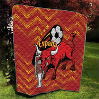 Spain 2024 Football Champions Quilt Espana La Roja - Wonder Print Shop