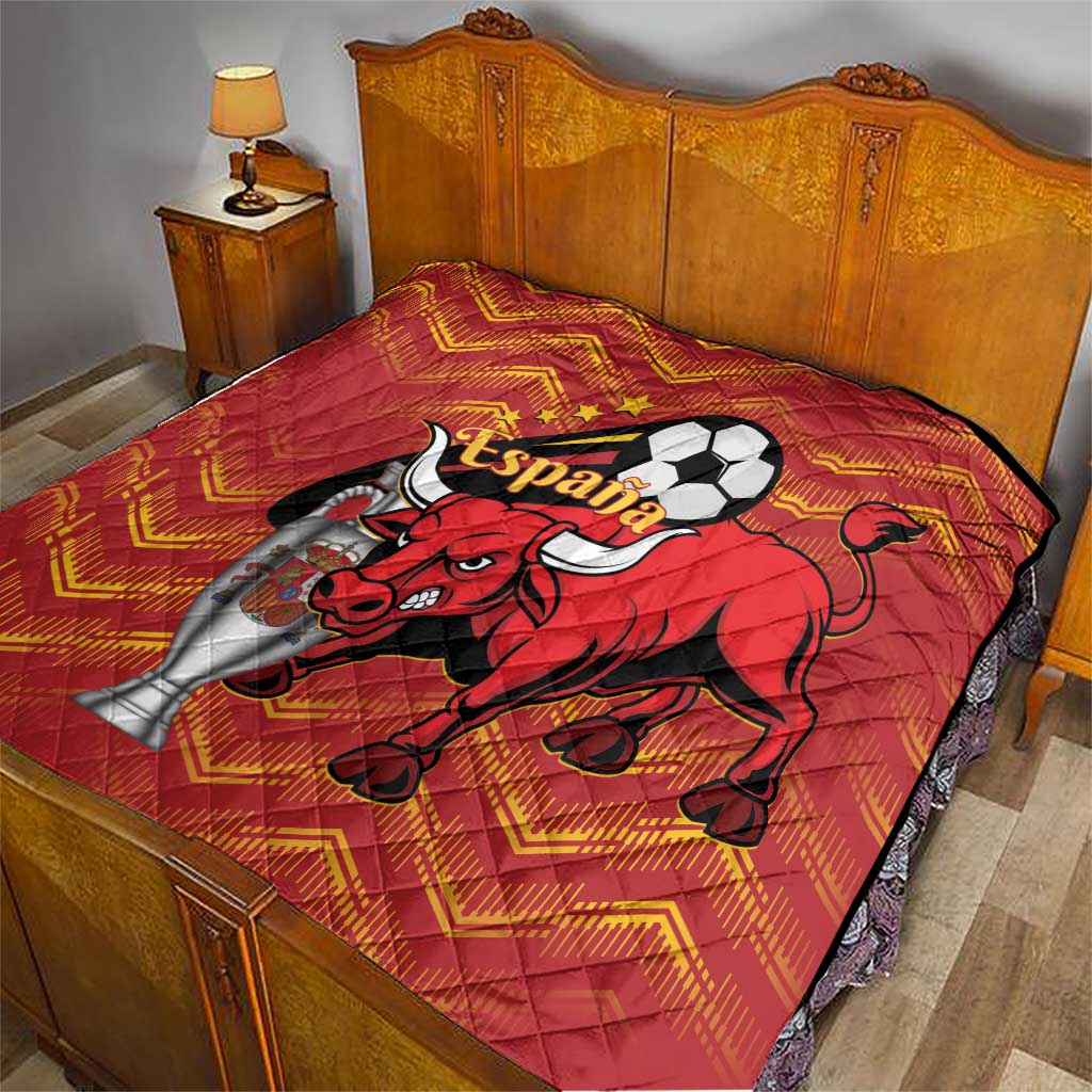 Spain 2024 Football Champions Quilt Espana La Roja - Wonder Print Shop