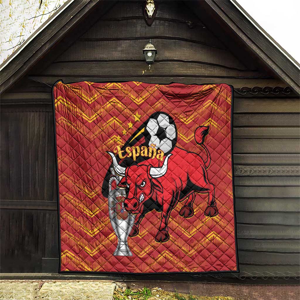 Spain 2024 Football Champions Quilt Espana La Roja - Wonder Print Shop