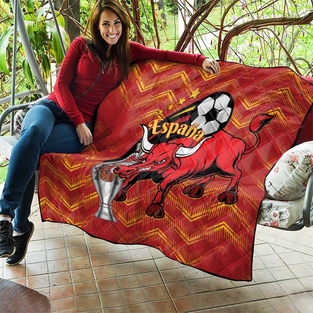 Spain 2024 Football Champions Quilt Espana La Roja - Wonder Print Shop