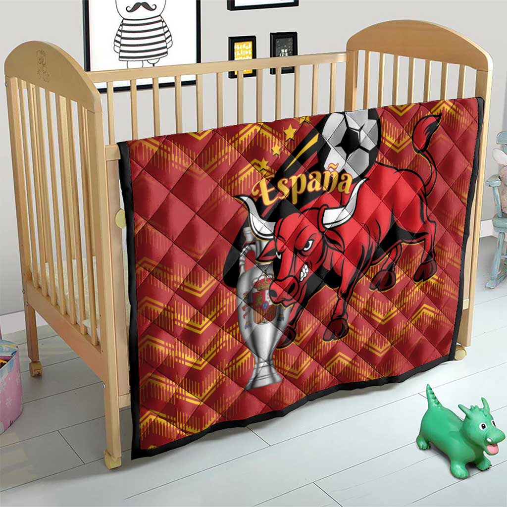 Spain 2024 Football Champions Quilt Espana La Roja - Wonder Print Shop
