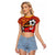 Spain 2024 Football Champions Raglan Cropped T Shirt Espana La Roja - Wonder Print Shop