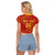 Spain 2024 Football Champions Raglan Cropped T Shirt Espana La Roja - Wonder Print Shop