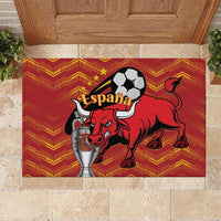 Spain 2024 Football Champions Rubber Doormat Espana La Roja - Wonder Print Shop