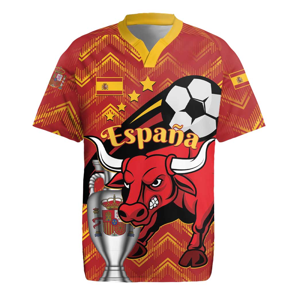 Spain 2024 Football Champions Rugby Jersey Espana La Roja - Wonder Print Shop