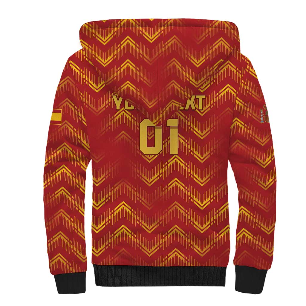Spain 2024 Football Champions Sherpa Hoodie Espana La Roja - Wonder Print Shop
