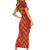 Spain 2024 Football Champions Short Sleeve Bodycon Dress Espana La Roja - Wonder Print Shop
