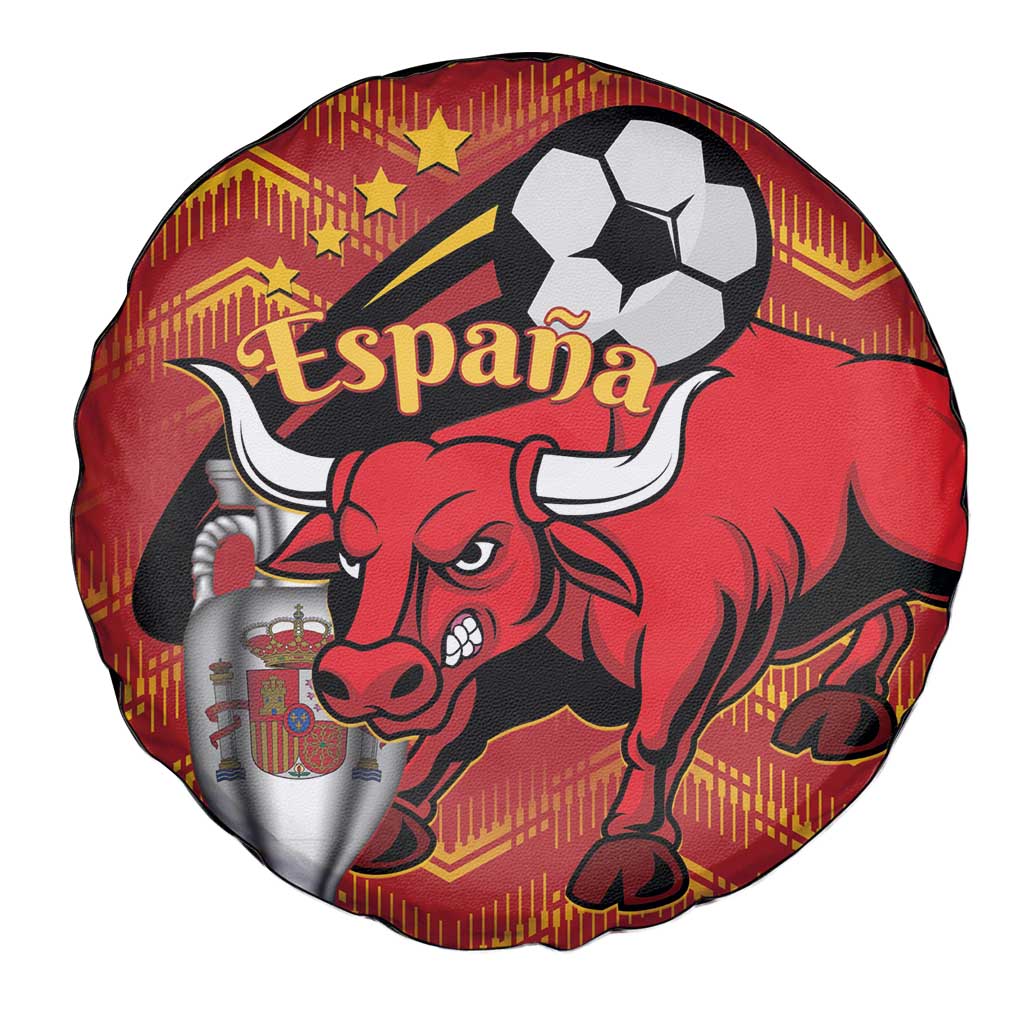 Spain 2024 Football Champions Spare Tire Cover Espana La Roja - Wonder Print Shop