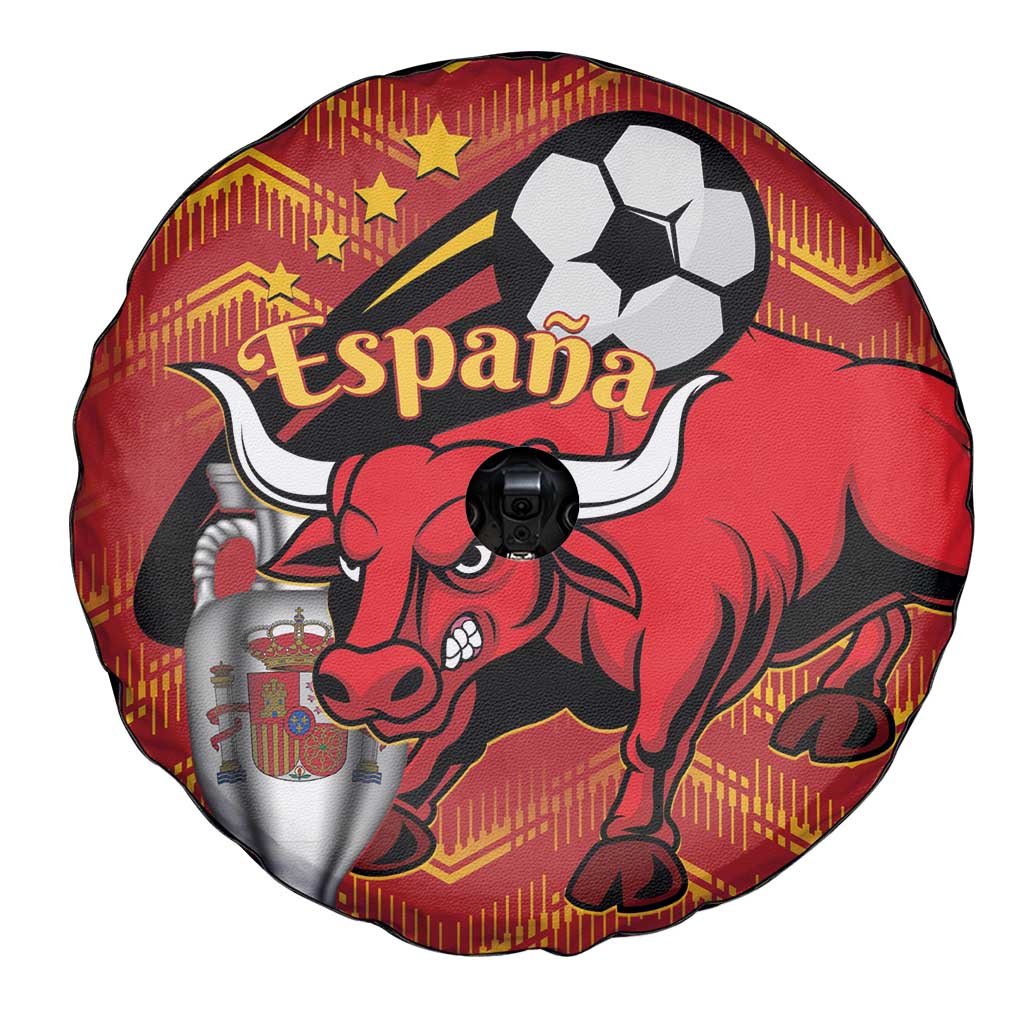 Spain 2024 Football Champions Spare Tire Cover Espana La Roja - Wonder Print Shop