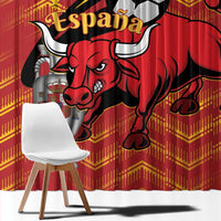 Spain 2024 Football Champions Window Curtain Espana La Roja - Wonder Print Shop