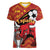 Spain 2024 Football Champions Women V-Neck T-Shirt Espana La Roja - Wonder Print Shop