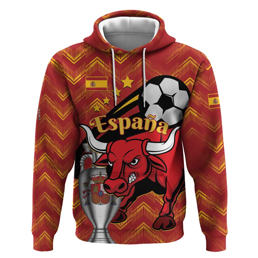 Spain 2024 Football Champions Zip Hoodie Espana La Roja - Wonder Print Shop