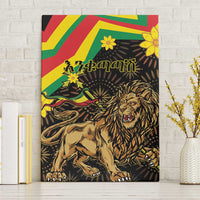 Enkutatash Ethiopia New Year Canvas Wall Art Lion of Judah Adey Abeba Flower - Wonder Print Shop