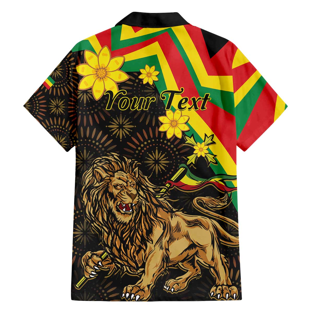 Enkutatash Ethiopia New Year Family Matching Off The Shoulder Long Sleeve Dress and Hawaiian Shirt Lion of Judah Adey Abeba Flower - Wonder Print Shop