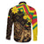 Enkutatash Ethiopia New Year Family Matching Off The Shoulder Long Sleeve Dress and Hawaiian Shirt Lion of Judah Adey Abeba Flower - Wonder Print Shop