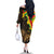 Enkutatash Ethiopia New Year Family Matching Off The Shoulder Long Sleeve Dress and Hawaiian Shirt Lion of Judah Adey Abeba Flower - Wonder Print Shop