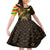 Enkutatash Ethiopia New Year Family Matching Off Shoulder Maxi Dress and Hawaiian Shirt Lion of Judah Adey Abeba Flower - Wonder Print Shop