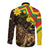 Enkutatash Ethiopia New Year Long Sleeve Button Shirt Lion of Judah Adey Abeba Flower - Wonder Print Shop
