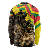 Enkutatash Ethiopia New Year Long Sleeve Shirt Lion of Judah Adey Abeba Flower - Wonder Print Shop
