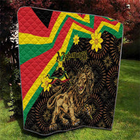 Enkutatash Ethiopia New Year Quilt Lion of Judah Adey Abeba Flower - Wonder Print Shop