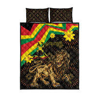 Enkutatash Ethiopia New Year Quilt Bed Set Lion of Judah Adey Abeba Flower - Wonder Print Shop