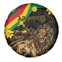 Enkutatash Ethiopia New Year Spare Tire Cover Lion of Judah Adey Abeba Flower - Wonder Print Shop
