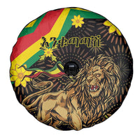 Enkutatash Ethiopia New Year Spare Tire Cover Lion of Judah Adey Abeba Flower - Wonder Print Shop