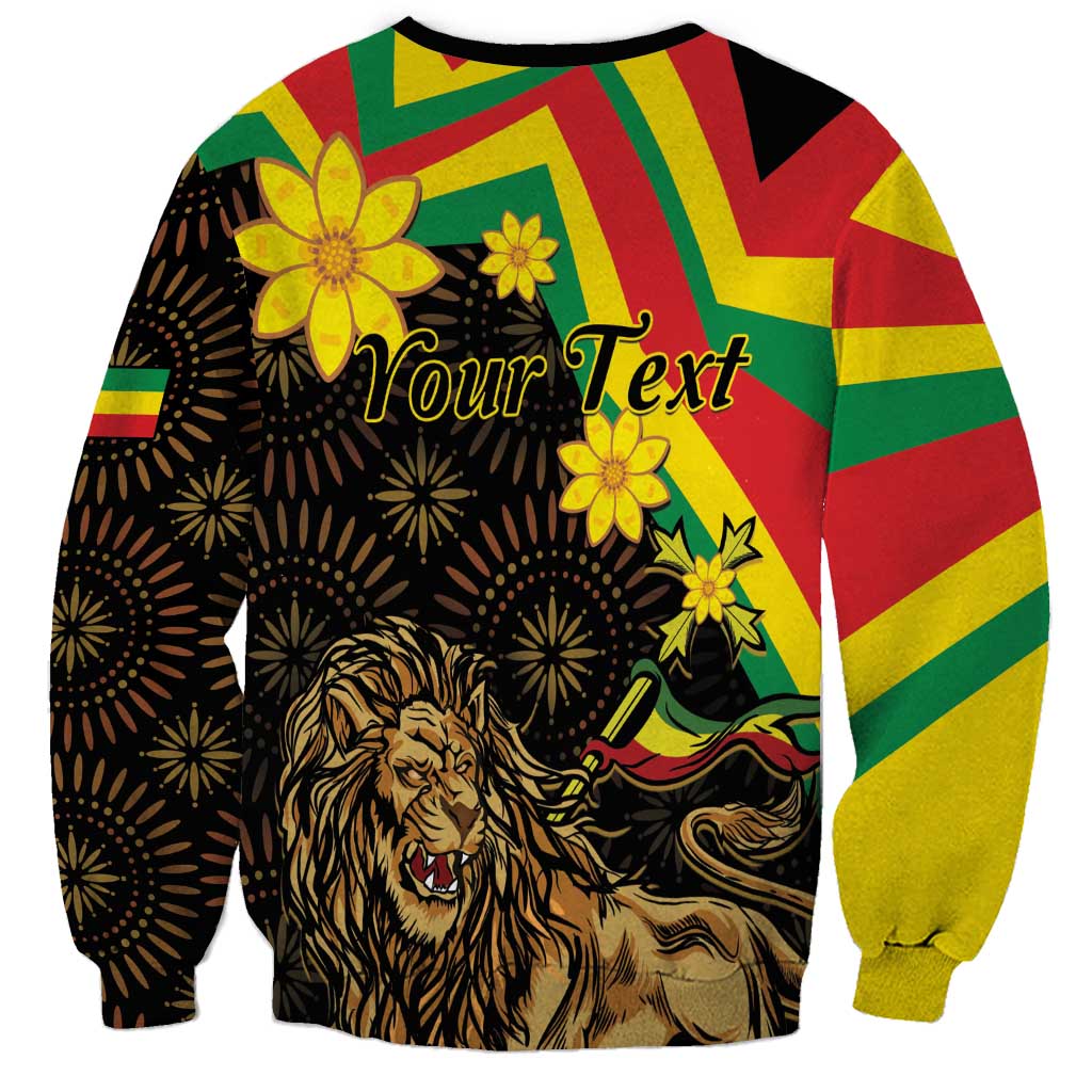 Enkutatash Ethiopia New Year Sweatshirt Lion of Judah Adey Abeba Flower - Wonder Print Shop
