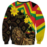 Enkutatash Ethiopia New Year Sweatshirt Lion of Judah Adey Abeba Flower - Wonder Print Shop